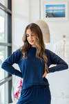 Stateside - Softest Fleece Crewneck Sweatshirt - New Navy