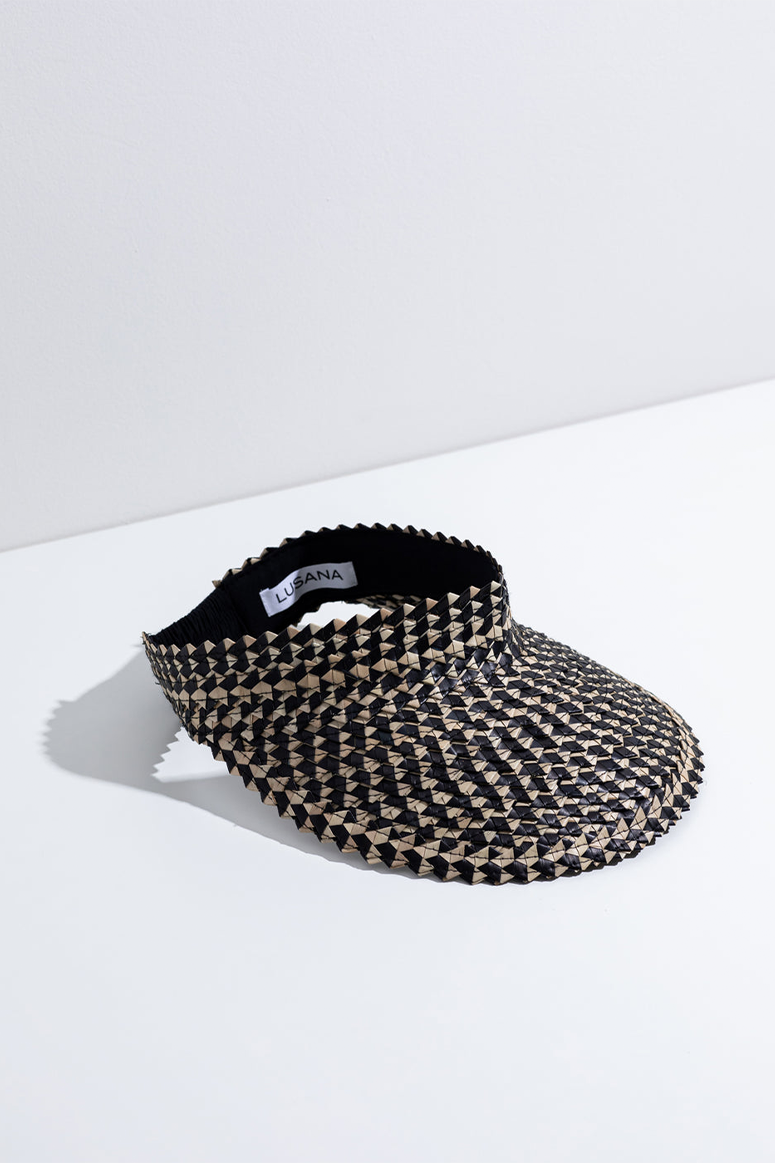 The Baha Visor - Speckled Black/Off White