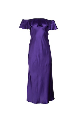 Dannijo - Off The Shoulder Midi Dress - Violet