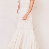 LoveShackFancy - Norma Midi Dress - White