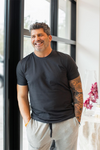 James Perse - Short Sleeve Crew Neck - Titan Pigment