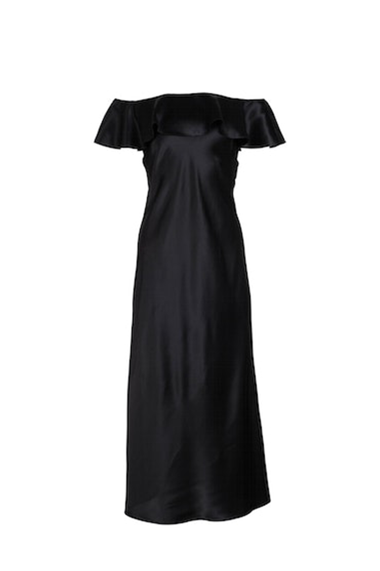 Dannijo - Off The Shoulder Midi Dress - Noir