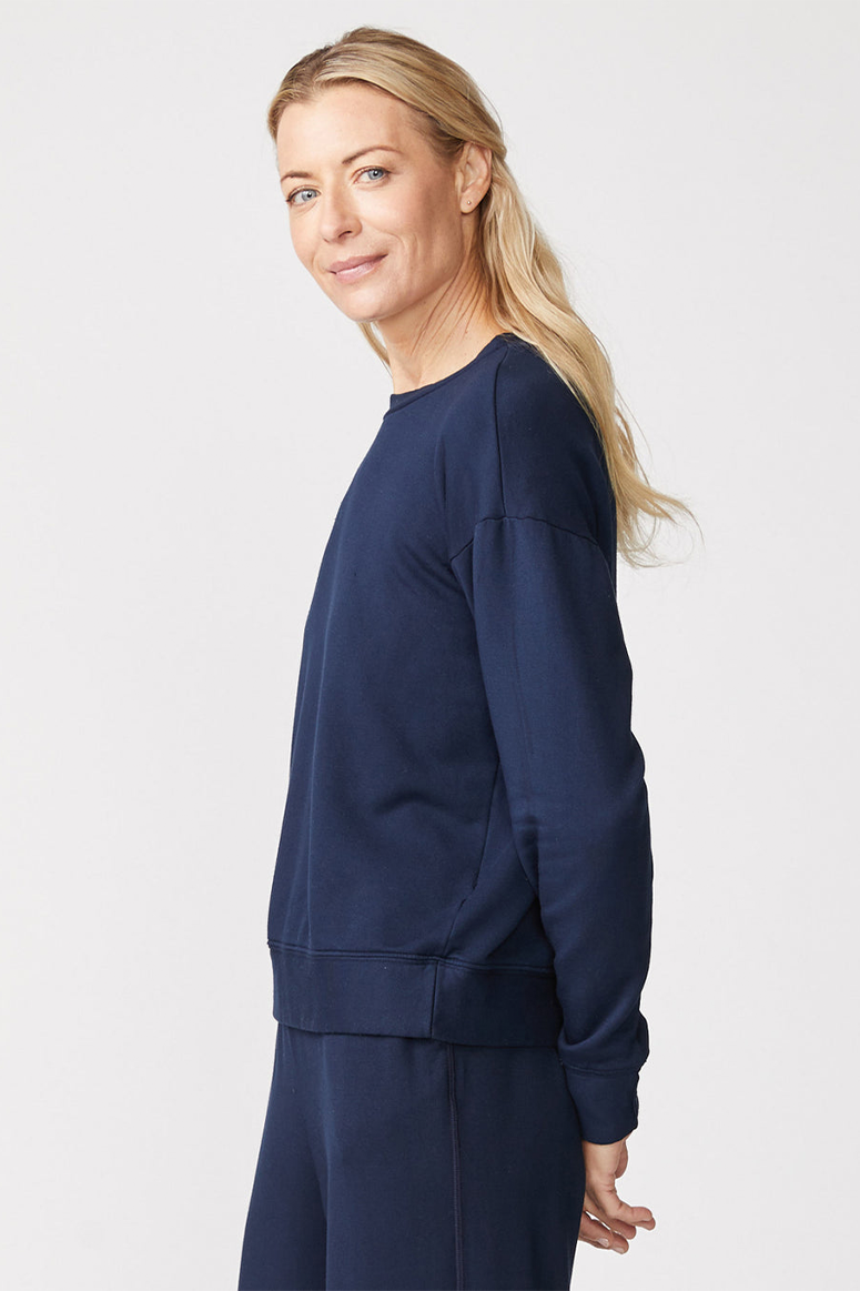 Stateside - Softest Fleece Crewneck Sweatshirt - New Navy