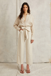 Marissa Webb - Bo Paper Bag Canvas Patched Boyfriend Pant - Oat