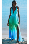Rococo Sand - Kiki Long Dress - Blue & Green Ombre