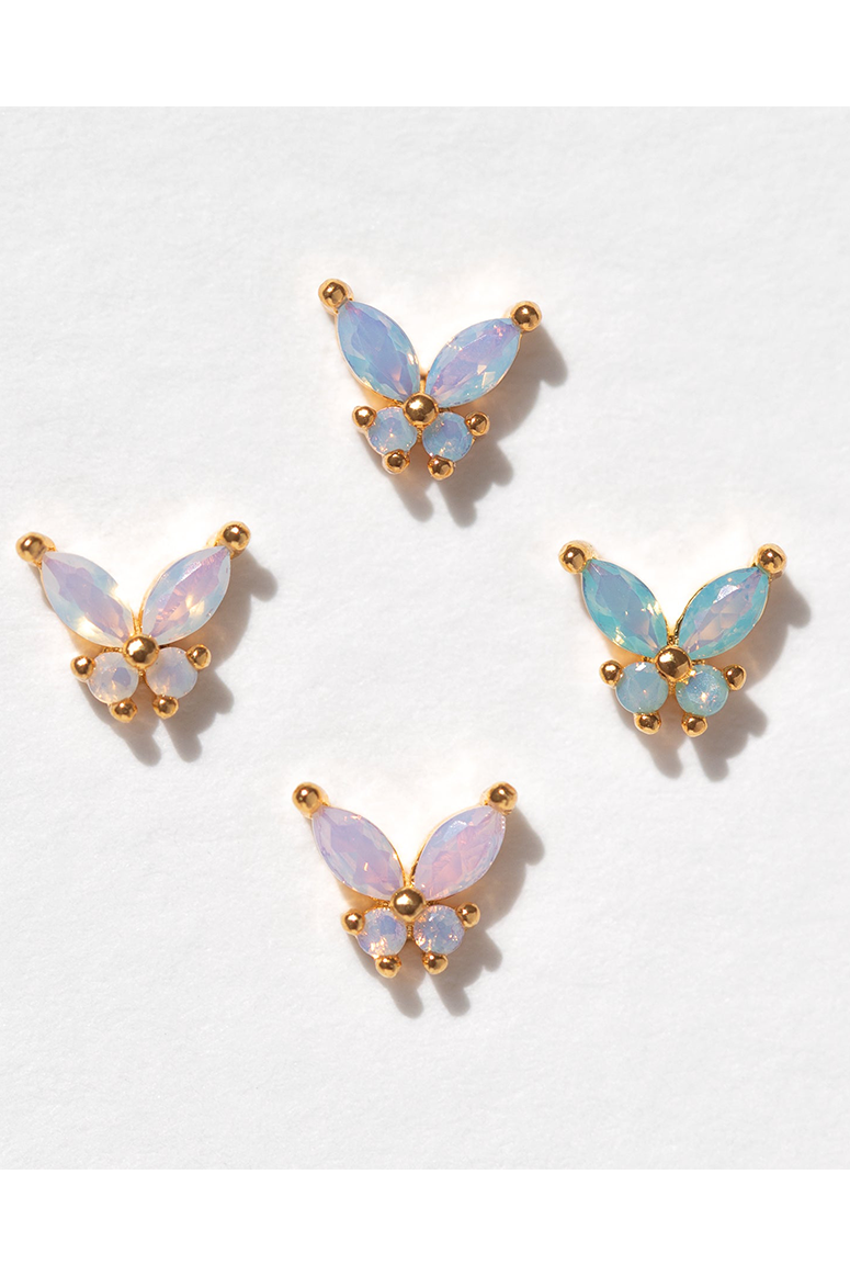 Girls Crew - Butterfly Kiss Stud Set - Gold
