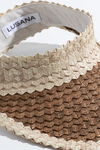 The Baha Visor - Banded Off White/Brown