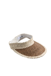 The Baha Visor - Banded Off White/Brown