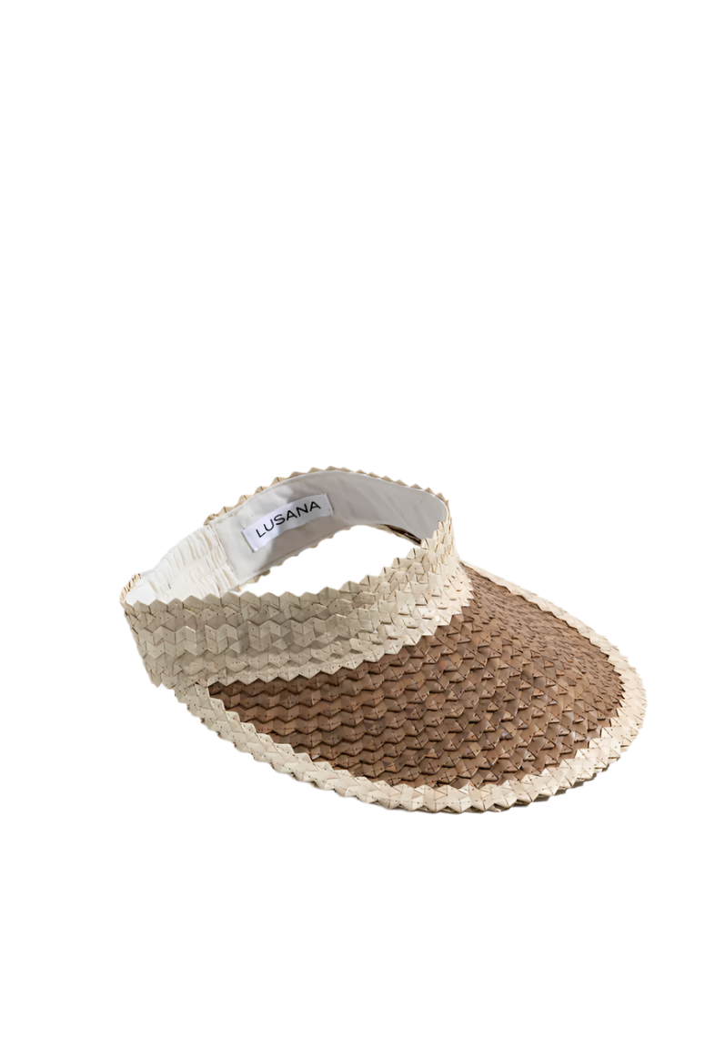 The Baha Visor - Banded Off White/Brown