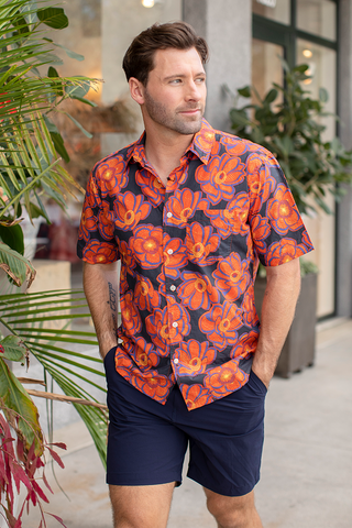 Love Brand & Co - Men's Abaco Linen Shirt - Elephant Palace