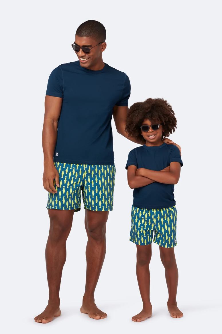 Boys navy 2025 swim shorts