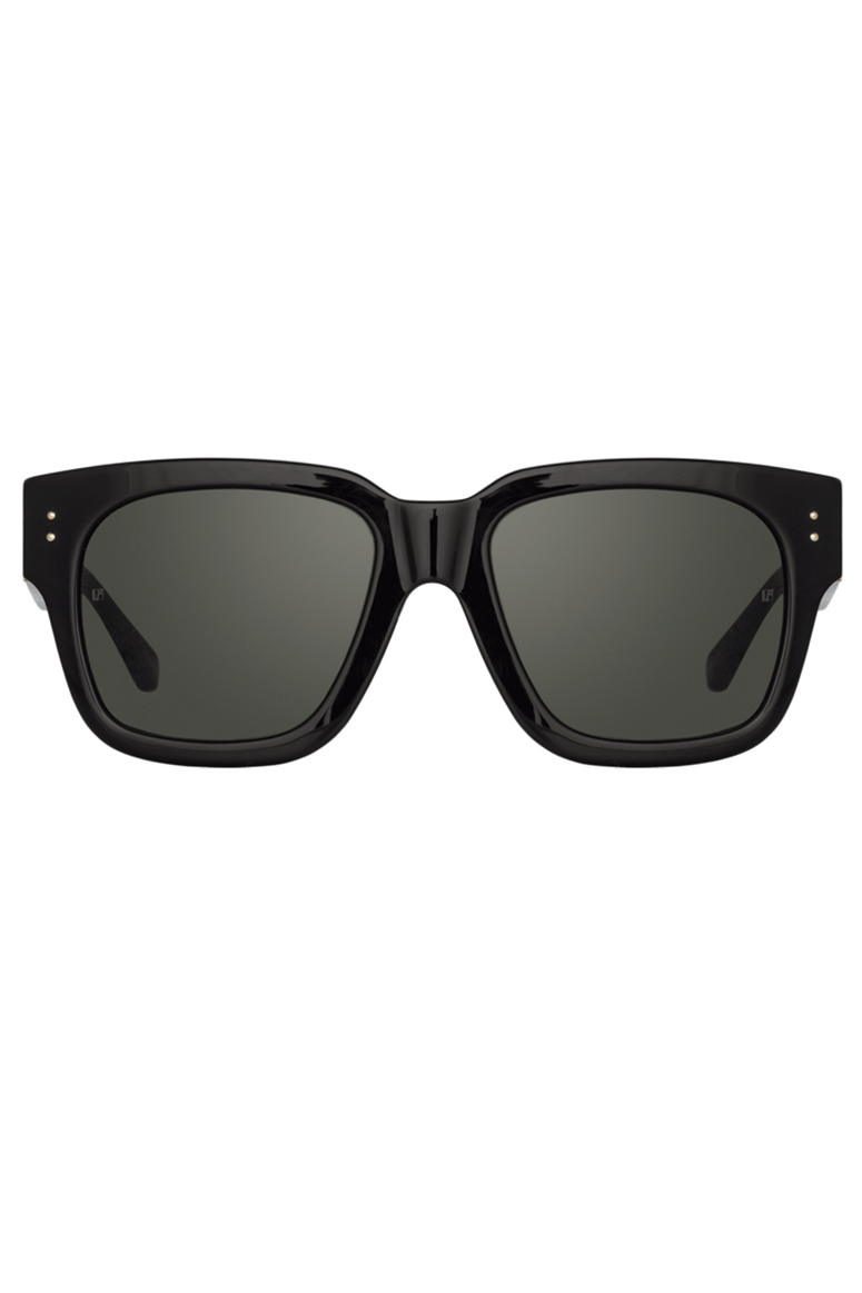 LINDA FARROW - The Amber D-Frame Sunglasses - Black