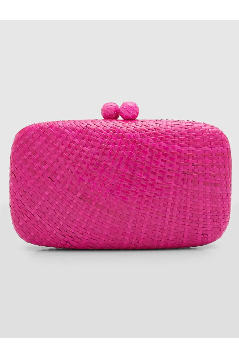 Serpui - Rose Bun Clutch Bag - Pink