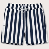 Love Brand & Co - Men's Staniel Swim Trunks - Navy Candy Stripe