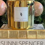 Sunni Spencer - Limited Edition Holiday Island Candle - Gold Grand