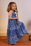 Poupette St. Barth - Kids Sasha Mini Dress - Sky Blue Bouquet