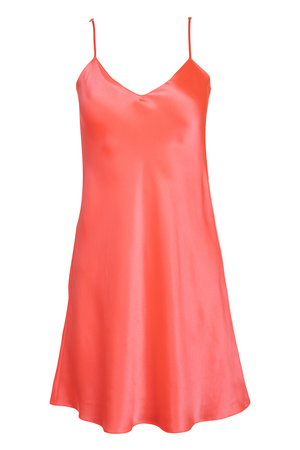 Dannijo - Mini Slip Dress - Neon Coral