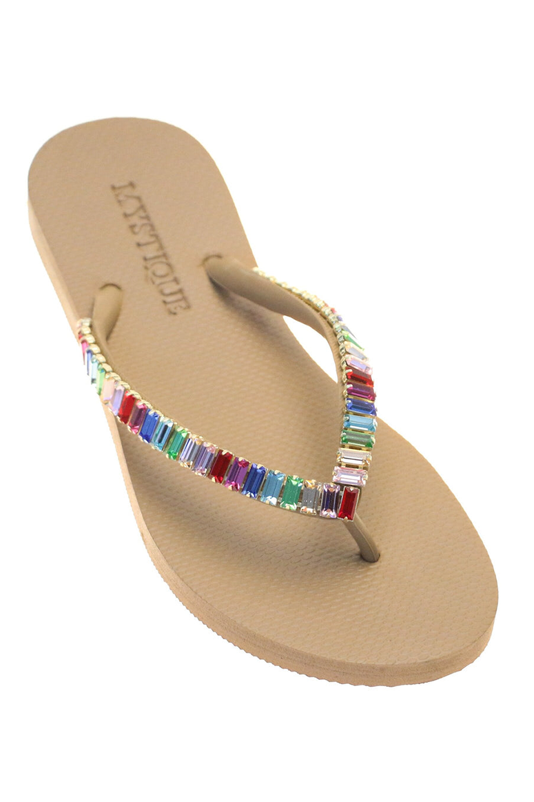 Multi colored online flip flops