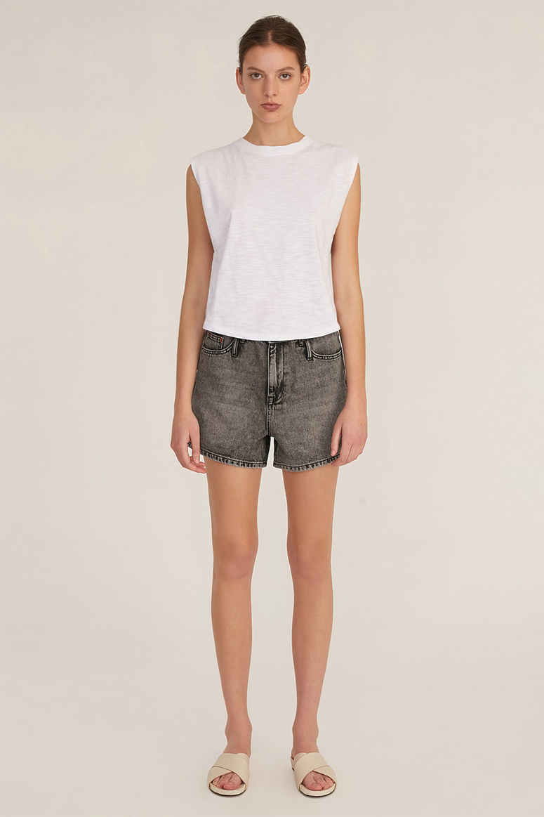Marissa Webb - So Relaxed Jersey Muscle Tee - White