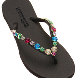 Mystique X Stephanie Gottlieb - Monica Flip Flops - Black/Multi