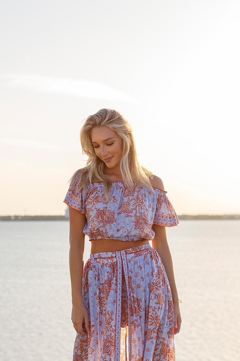 Poupette St. Barth - Camilla Top - Sky Grenade