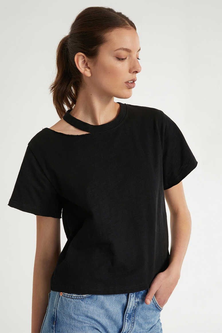 Marissa Webb - Tate Cut Out Tee - Black