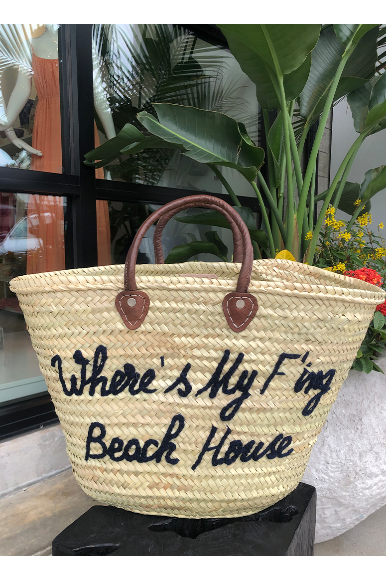 "Where's My F'ing Beach House" Bag - Sunni Spencer EXCLUSIVE x Poolside