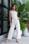 Marissa Webb - Bo Paper Bag Canvas Patched Boyfriend Pant - Oat