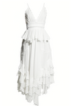 Rococo Sand - Mia V-Neck Long Dress - Off White