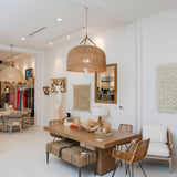 Woven Rattan Oversized Pendant Light - Natural {pre-order}