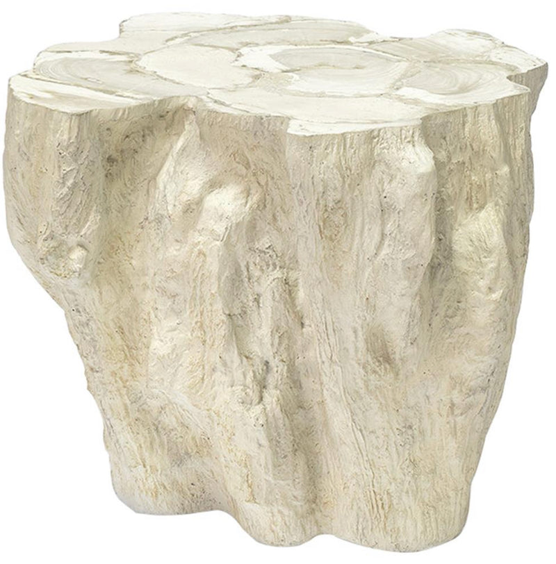 Coastal Chic Side Table - Fossilized Clam Shell