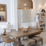 Woven Rattan Oversized Pendant Light - Natural {pre-order}