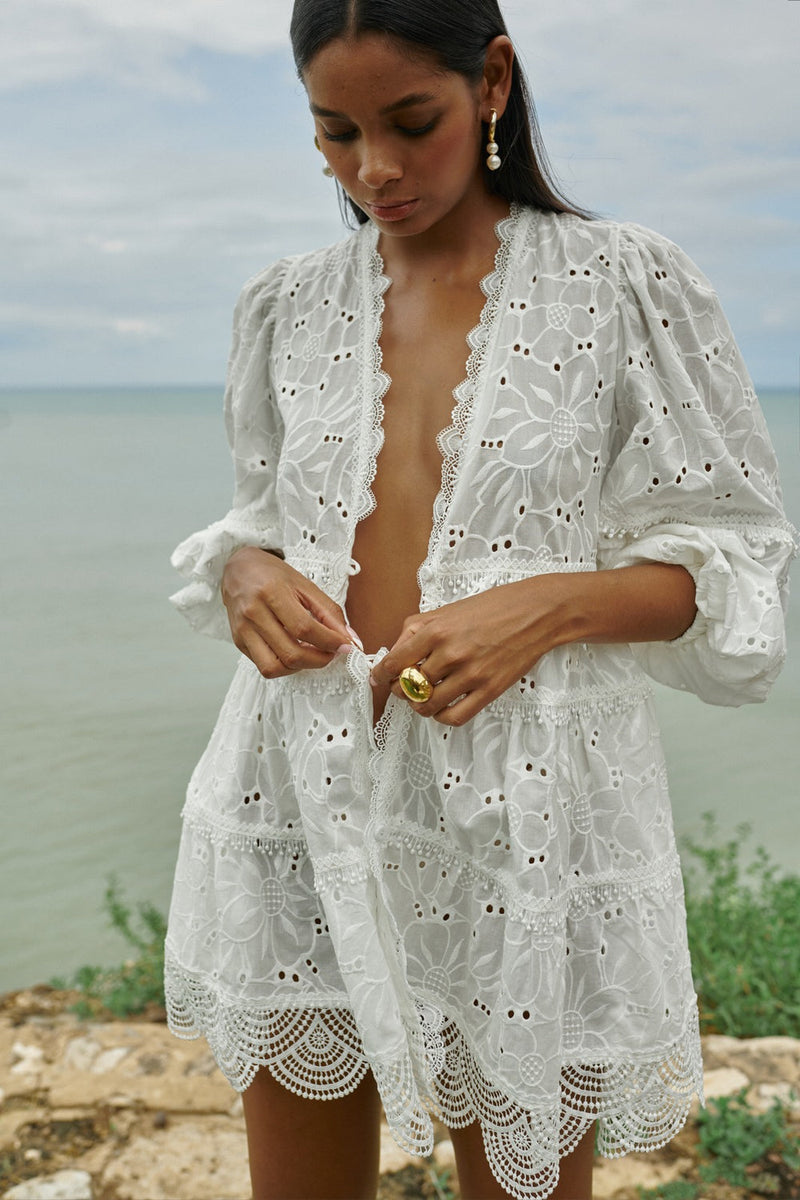 WAIMARI - Pueblito Kimono - White