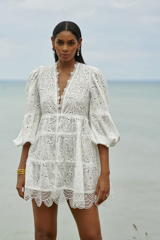 WAIMARI - Bosque Dress - White