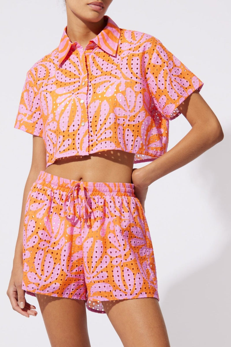 Solid & Striped - The Cropped Cabana Shirt - Carnation Pink/Clementine –  Sunni Spencer, Après Sea