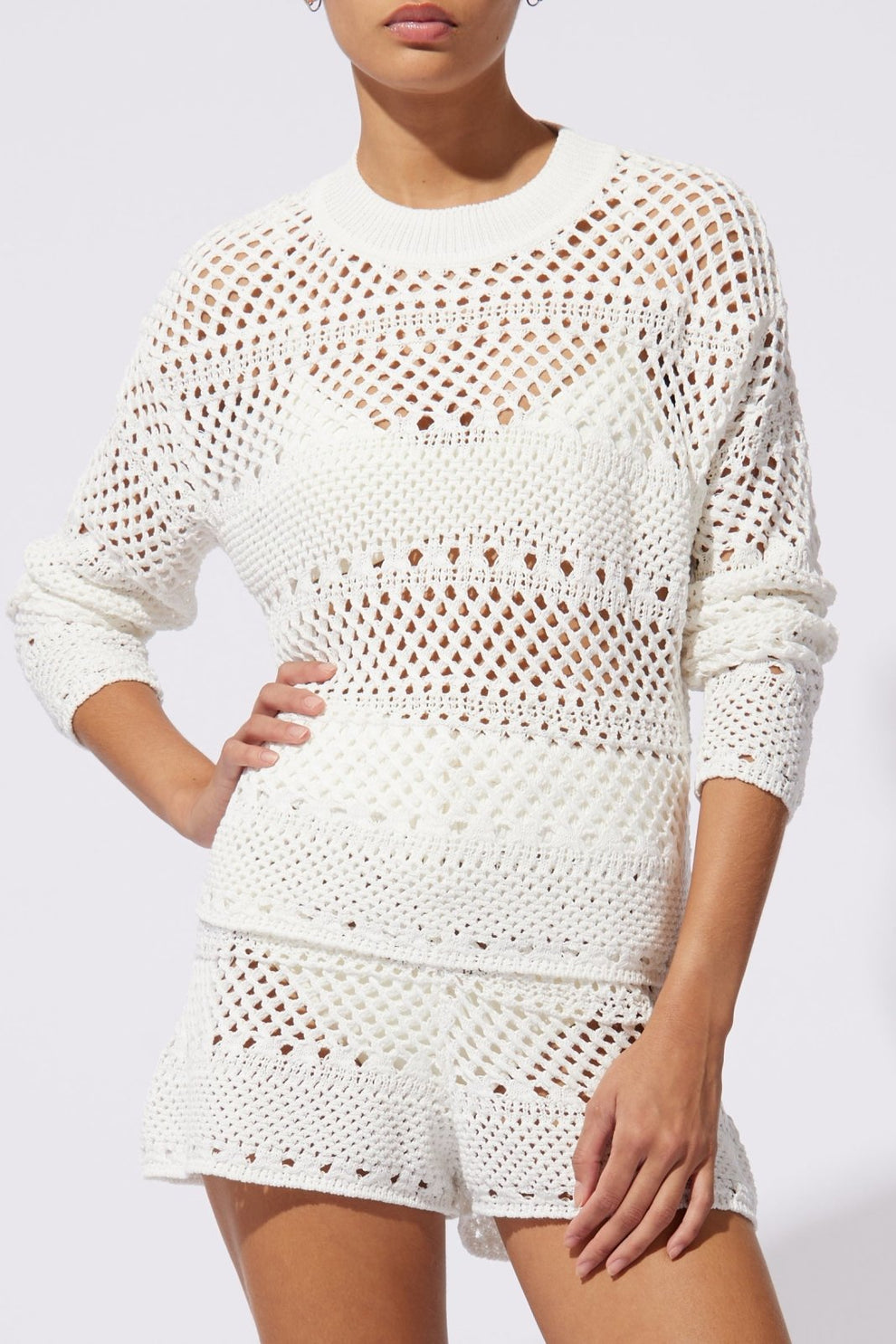 Solid & Striped - The Max Sweater - Crochet Marshmallow